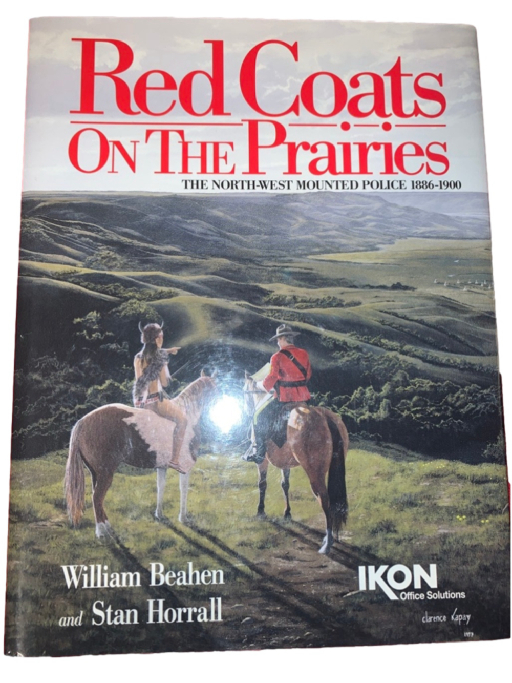 Red Coats On The Prairies Coffee Table Book One Size Red White